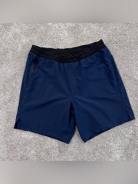 Ten Thousand The Interval Short Men’s Size Large 7” Lined Blue Drawing String ,
